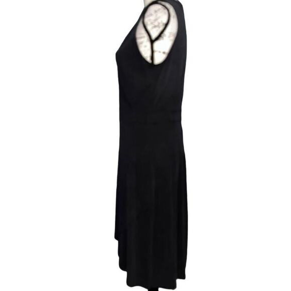 Loft gray-blue crossover dress 6 - Picture 2 of 5